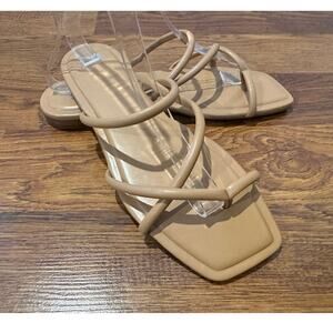 Marc Fisher Women's Fiada 2 Strappy Sandals – Beige – Size 9 – Minimalist Style